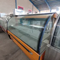 یخچال ویترینی شیشه خم