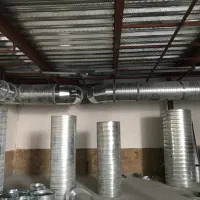 کانال کولرهواسازداکت اسپیلت دریچه کولرسقف شیروانی