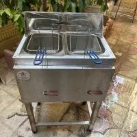 سرخ کن دو لگنه پایه دار