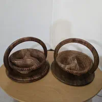 ظرف پذیرایی چوبی تاشو هندی کار دست