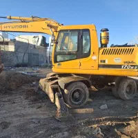 بیل میکانیکی هیوندای 170 لاستیکی