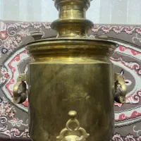 سماور ذغالی برنجی ۱۵لیتری