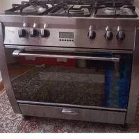 اجاق گاز تمام استیل فر دار