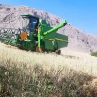 کمباین آماد برداشت. کلزا گندم