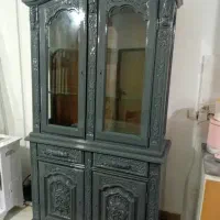 بوفه طرح سلطنتی دو تیکه سبک رنگ طوسی