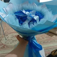دسته گل های روبانی