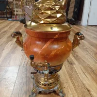 سماور گازی  همراه قوری سالم و نو