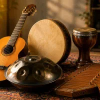 آموزش گیتار،سنتور،تنبک،دف،هنگدرام شهرک ولیعصرتهران