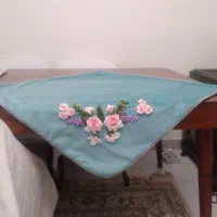 رومیزی مخمل شیک کار دست