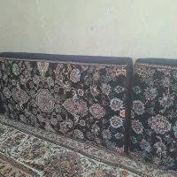 پشتی سرمه ای طرح افشان