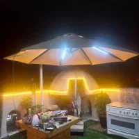 چتر سایبان چراغدار الاچیق مدل برزنت