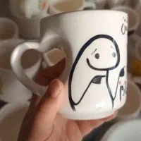 ماگ سرامیکی فانتزی دسته لاو عمده