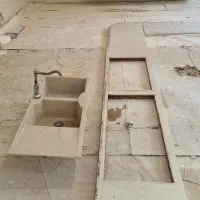 صفحه کابینت درحدنو بهمراه سینک سرامیکی وشیرآلات
