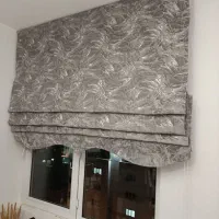 پرده رومن همراه با چوب پرده مخصوص خودش