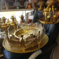 yokbhمنقل گرد  برنجی بزرگ juplms