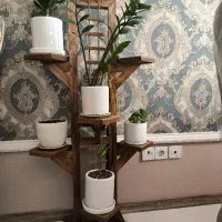 استند چوبی گل بسیار شیک