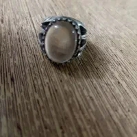 انگشتر در نجف اصل با رکاب دست ساز نقره