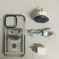 شارژر اصلی آیفون همراه قاب همگی نو‌نو