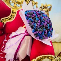 دسته گل روبانی ماندگار و جاودان هدیه تولد