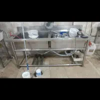 سینک ظرف شور دو قلو وارداتی چین استیل نگیر