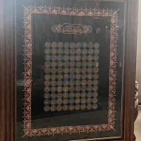 تابلو نفیس با مس و قاب چوب