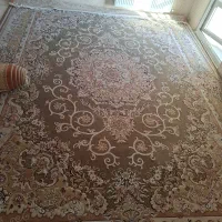 فرش ۱۲ متری ماه‌نشان مشهد گل‌برجسته