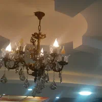 لوستر برنجی ۳شاخه ۶شعله