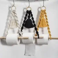 آویز حوله مکرومه وجاگلدانی مکرومه