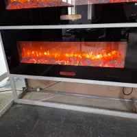 شومینه برقی ۵۴×140نما شیشه ای