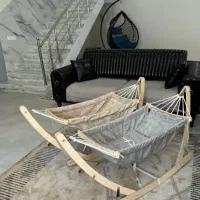 گهواره ننوسنتی ب همراه پشه بند رایگان