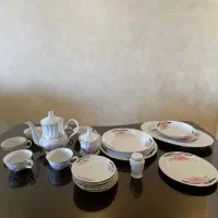 سرویس غذاخوری و سرویس چایخوری یاماتسو عتیقه ۴۸ تکه