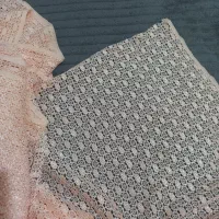 پارچه دانتل گلبهی و شال و روسری و مقنعه