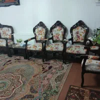 مبل 9 نفره سالم با چوب گردو