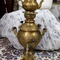 سماور برنجی عتیقه سالم