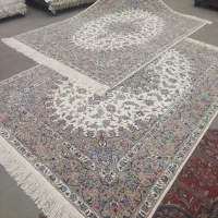 فرش دستباف (بساک )جفت۶ متری اعلای یزد۲ رنگ ابریشم