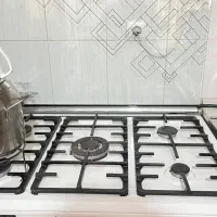 اجاق گاز فردار پیلوت در حد نو ۵شعله درب شیشه ای