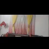 پرده حریر دورنگ درحدنو ابعاد ۲در۲