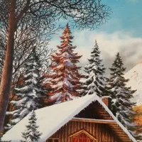 تابلو قاب سفید۵۰×۷۰