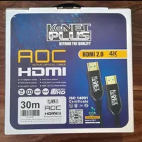 کابل HDMI فیبر نوری K Net Plus مدل AOC طول 30 متر|قطعات و لوازم جانبی رایانه|کرمانشاه, |دیوار