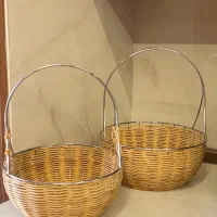 سبد حصیری نون و میوه