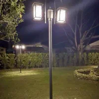 پایه چراغ و روشنایی ویلا و باغ مدل ۲ سره