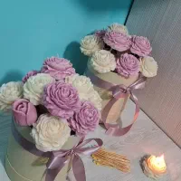 باکس و دسته گل شمعی