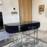 میزناخن مشکی طرح ماربل تمیزو کم کار