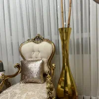 گلدان چوبی همراه با بامبو