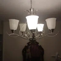 لوستر ۵ شعله کرم مات چیکو