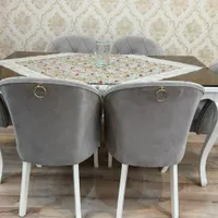 میز ناهار خوری ۶ نفره مبل ۷ نفره و جلو مبلی