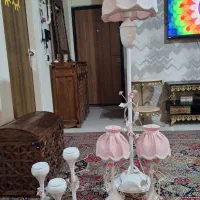 آباژور و چراغ خواب و جا شمعی