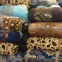 تولیدی پشتی گرد اقتصادی با پارچه ی مخمل و شانل
