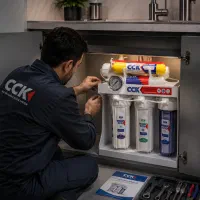 تصفیه اب خانگی ۱۳ مرحله cck با نصب تصویه ۱۰ فیلتر