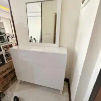 کنسول و آینه جاکفشی و آینه سفید نو نو